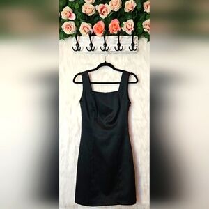 BCBG Classic Satin Little Black Dress